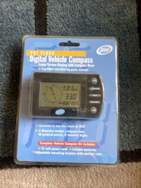 Mi Digital Vehicle Compass - Black and Blue Packaging